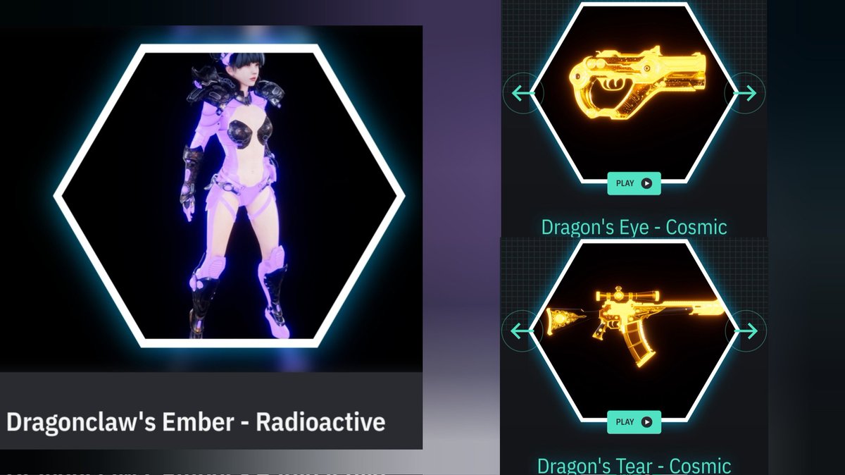 Gift codes available!! 🤝
1 x Dragonclaw's Ember - Radioactive
1 x Dragon's Eye - Cosmic
1 x Dragon's Tear - Cosmic
DM me for prices
#Earth2 #skins #metaverse