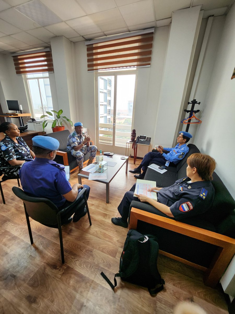 MonuscoPolice's tweet photo. @berethem chef de la composante police  @MONUSCO a reçu ce jour 13 juillet 2024, le Police Adviser monsieur Faisal  SHAHKAR en visite de travail à Kinshasa.@UNPeacekeeping . https://t.co/bGVu6aXNBW