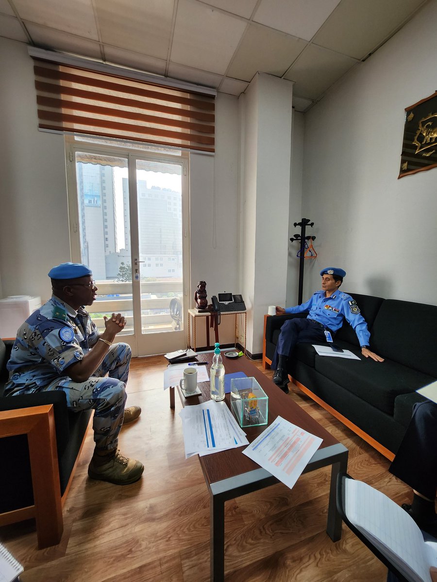 MonuscoPolice's tweet photo. @berethem chef de la composante police  @MONUSCO a reçu ce jour 13 juillet 2024, le Police Adviser monsieur Faisal  SHAHKAR en visite de travail à Kinshasa.@UNPeacekeeping . https://t.co/bGVu6aXNBW