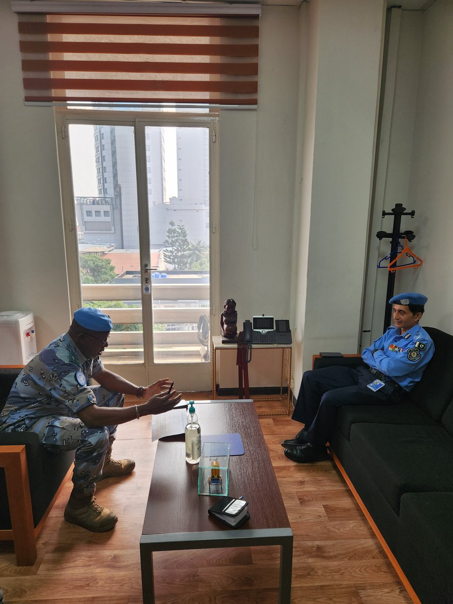 MonuscoPolice's tweet photo. @berethem chef de la composante police  @MONUSCO a reçu ce jour 13 juillet 2024, le Police Adviser monsieur Faisal  SHAHKAR en visite de travail à Kinshasa.@UNPeacekeeping . https://t.co/bGVu6aXNBW