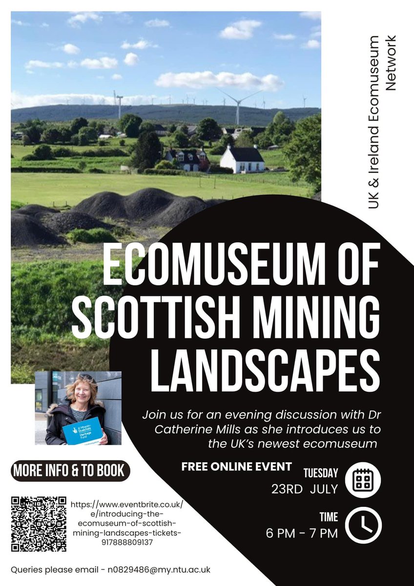 Mining Landscapes (@coal_legacies) on Twitter photo Catherine will be talking (online) about the new <a href="/HeritageFundSCO/">The National Lottery Heritage Fund Scotland</a> and <a href="/ustirhistpol/">StirlingHistHeritPol</a> #MiningLandscapes project 6-7pm 23 July 24 for the UK & Ireland #Ecomuseum Network. To book a free ticket hop to Eventbrite 👉 eventbrite.co.uk/e/introducing-… or scan the QR code👇#coal #miningheritage Catherine will be talking (online) about the new <a href="/HeritageFundSCO/">The National Lottery Heritage Fund Scotland</a> and <a href="/ustirhistpol/">StirlingHistHeritPol</a> #MiningLandscapes project 6-7pm 23 July 24 for the UK & Ireland #Ecomuseum Network. To book a free ticket hop to Eventbrite 👉 eventbrite.co.uk/e/introducing-… or scan the QR code👇#coal #miningheritage