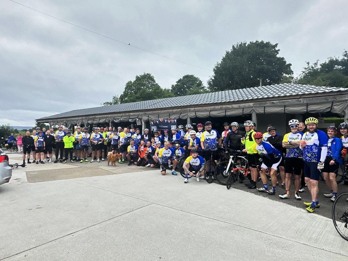 LeathleyCafe's tweet photo. Always a pleasure to welcome and support the @AkyFor @OlesquiPierre @OscarRomeo1268 to Leathley for a pit stop as they cycle 106.6 miles in Memory of their Friend and Colleague Mick ‘Aky’ Atkinson who sadly took his own life in 2019… https://t.co/kW92Dv6MbL