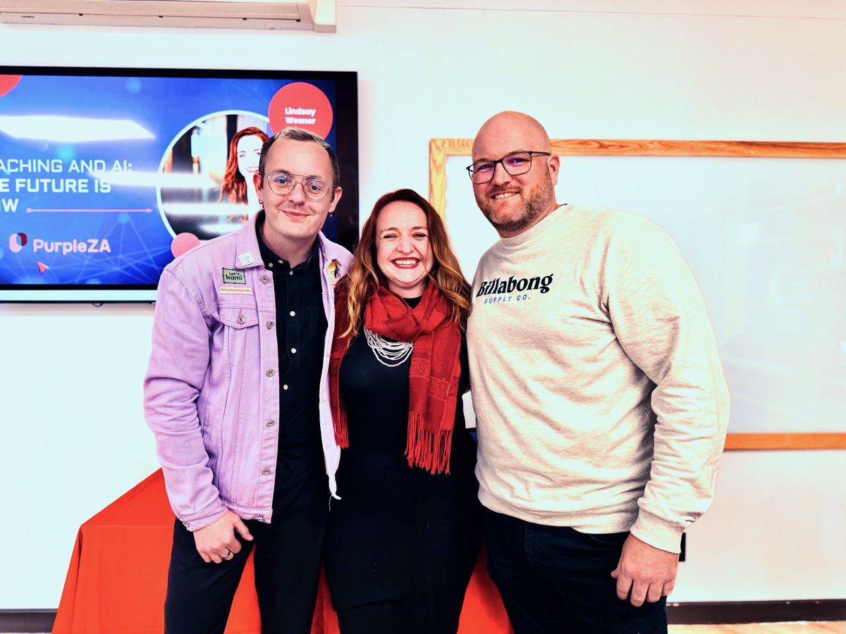 AI - The Future is Now Event 🤖 Yesterday, we had the privilege of attending an inspiring AI event, hosted by <a href="/LadyWesner/">Lindsay Wesner</a> from <a href="/purplezaedu/">PurpleZA</a>. We also had the opportunity to showcase <a href="/KamiApp/">Kami</a>’s new powerful Questions AI tool.

This innovative feature transforms new or existing