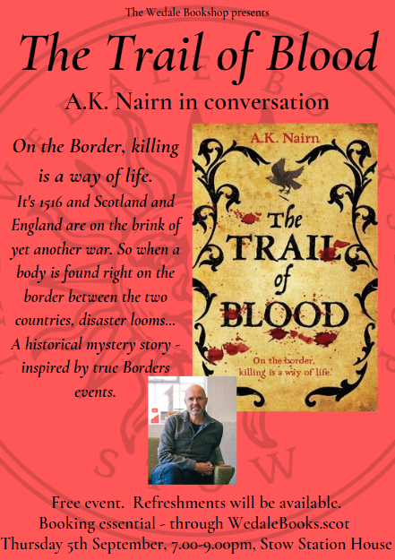 WedaleBookshop's tweet photo. Today is all about Scotland's history in your #localbookshop as @scattyscribbler joins us for some Revels, but we also have a look at dramatic Scottish history most bloody in September when @andynairn joins us for another of our free author events. Details on our website soon! https://t.co/O7e6HyrYOU