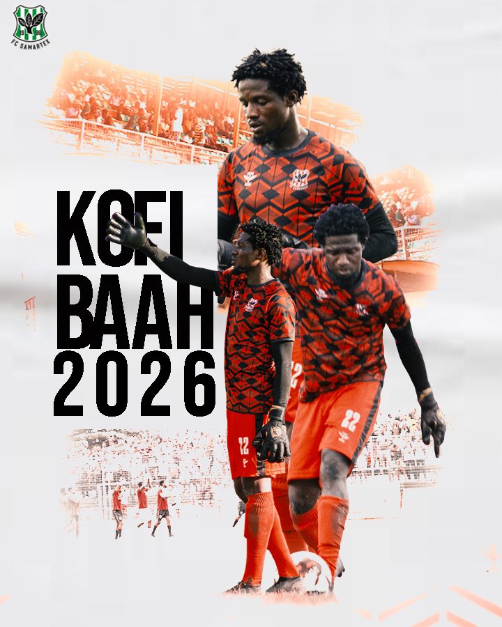 FcSamartex1996's tweet photo. Goalkeeper Kofi Baah extends his contract with us until 2026.
#KofiBaahStays #TimberGiant https://t.co/rMM52IyIY7