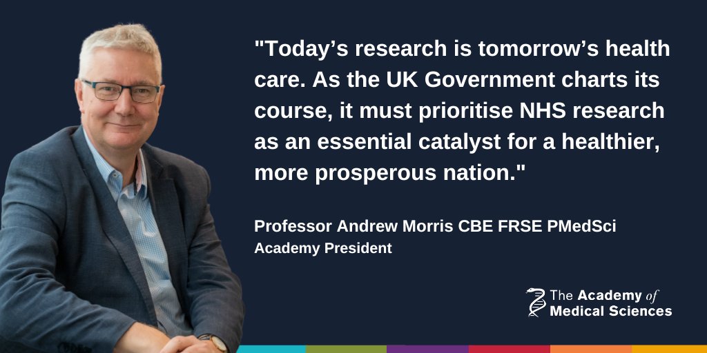 Academy of Medical Sciences (@acmedsci) on Twitter photo 🚨 New in <a href="/TheLancet/">The Lancet</a>: Academy President Professor Andrew Morris PMedSci calls on Government to prioritise NHS research as a catalyst for better health and economic growth.
He also outlines 5 key areas to strengthen UK health research. Read the article 👇
thelancet.com/journals/lance… 🚨 New in <a href="/TheLancet/">The Lancet</a>: Academy President Professor Andrew Morris PMedSci calls on Government to prioritise NHS research as a catalyst for better health and economic growth.
He also outlines 5 key areas to strengthen UK health research. Read the article 👇
thelancet.com/journals/lance…