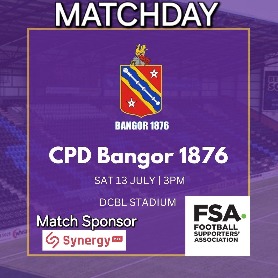 purpsmatchday's tweet photo. Matchday ⚽️ 

Let's do this 

📆 | Sat 13th July
🏆 | The Brian Lomax Trophy
🆚️ | CPD Bangor 1876
⏰ | 3PM
️🏟 | DCBL Stadium, WA8 7DZ
🎟 | Cash and Card on the gate or via ⬇️

https://t.co/TwBOv3XZyJ https://t.co/1qhjvranIK