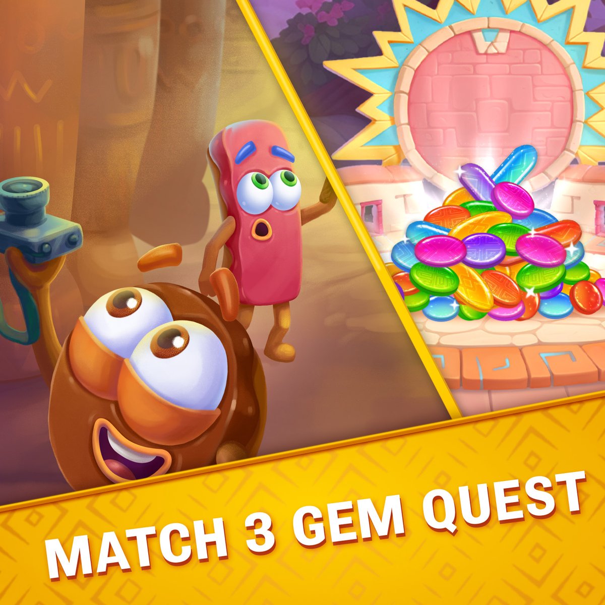 📢 Calling all treasure hunters!
💎 Win match-3 levels, gather shovels, uncover gems, and claim big rewards.
✈️ Find new travel areas featuring stunning landmarks.
⬇️ Download Jolly Match by Jolly Battle mobile game here: 
jollybattlematch3.page.link/jmTw
#screenshotsaturday #jollybattle