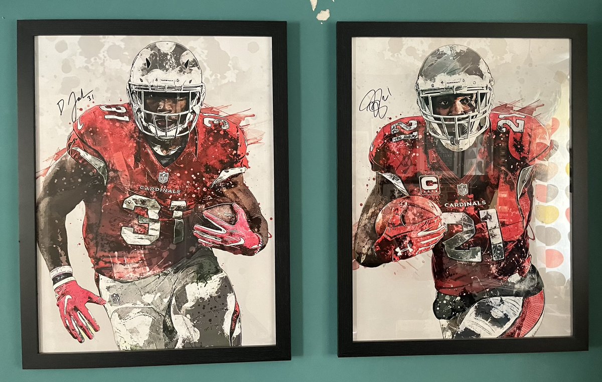 drchave's tweet photo. @NFLUKIRE These signed prints in my home office. Always a good ice breaker / talking point in a zoom meeting. https://t.co/goeAoCjwJc