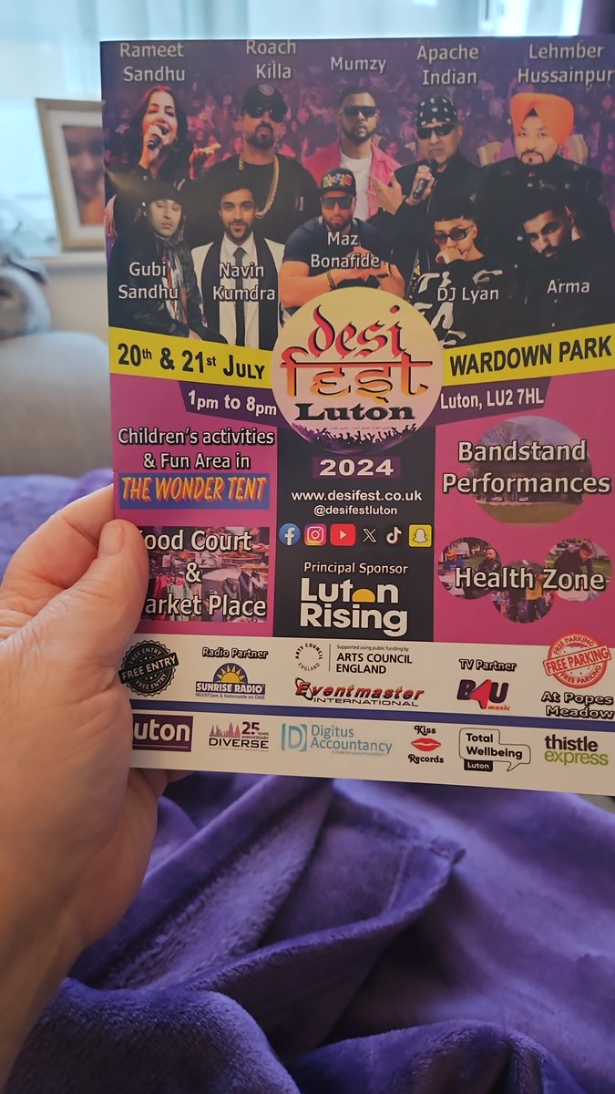 Jacquiharding14's tweet photo. So proud to say that Desi Fest 2024 is happening next weekend. Wardown Park Luton fun for all the family. @DesifestLuton @acesupported https://t.co/YSCMSxVEB0