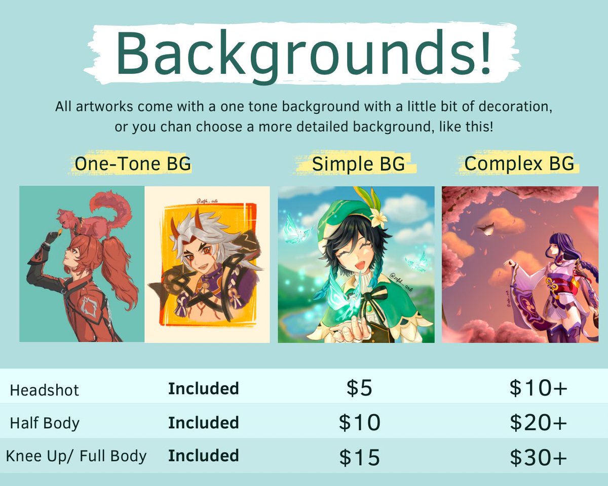 zephyriaaa_'s tweet photo. My Commissions are OPEN on VGen! Prices starting at $15. Links for details:

Commission info &amp; portfolio: https://t.co/XoLXjwoKnQ
Prints: https://t.co/f48oek0Vzj
Kofi (free Procreate Brushes): https://t.co/4oTHUrgHv4

#VGen #digitalart #fanart #Commission https://t.co/qGMxxtQg6J