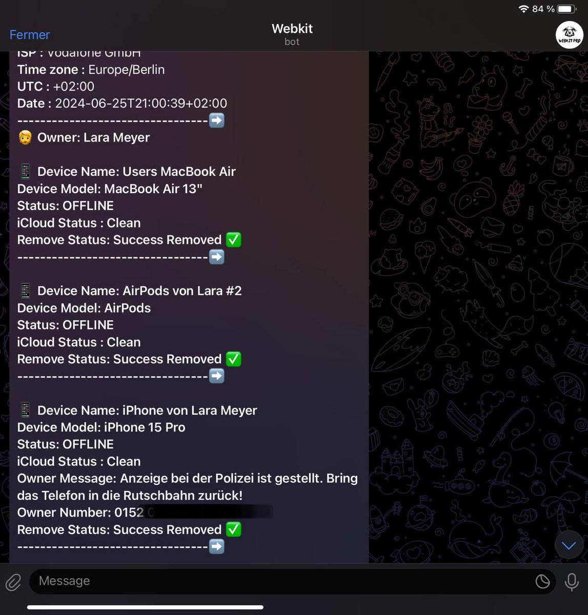 Webkit12's tweet image. Boom 💥💥 lostmode, i donot post but fresh always done welcome order indian usa spain france etc @veeraicloud @RusskovDev_Inc @IdeviceTool @eagle9129 @icloud_iap @iProfessor13