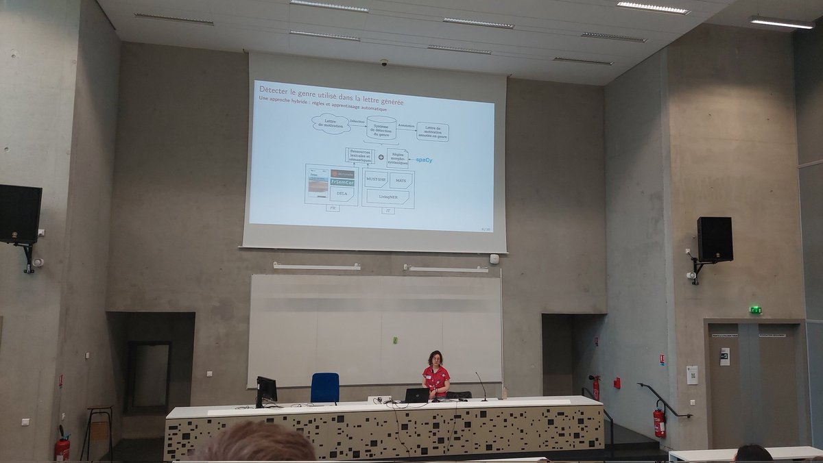 Dernière session TALN sur le préjugé et Multimodalité et on a commencé avec Fanny Ducel sur l'évaluation automatique des biais de genre