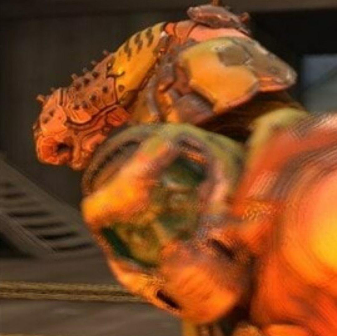 Sanguinias fighting Ka’Bandha: Brutal battles over the fate of not only his soul but his Legion’s to prevent the Red Thirst from overcoming them and all that other Horus Heresy crap, barely survives.

Nagash fighting Ka’Bandha: