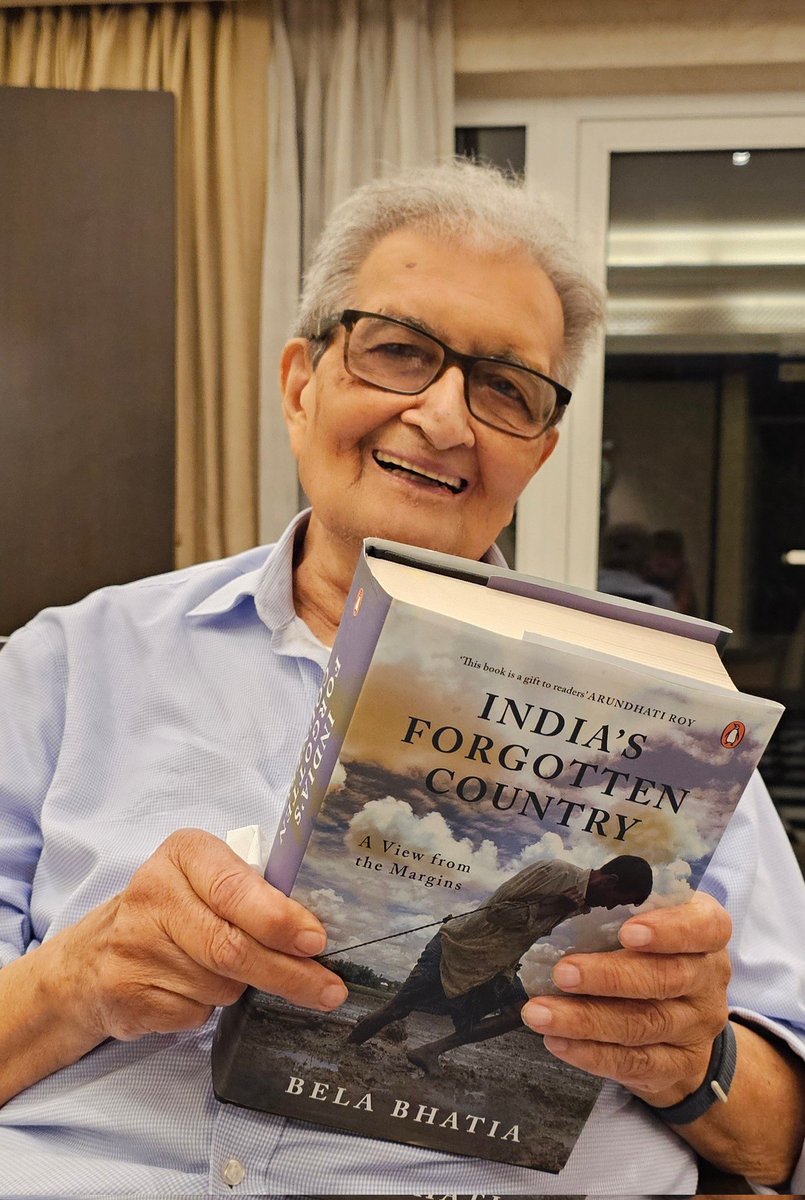 At 90+ Prof. Amartya Sen has lost none of his zest for life or kindness to younger scholars. Many thanks Amartya da!