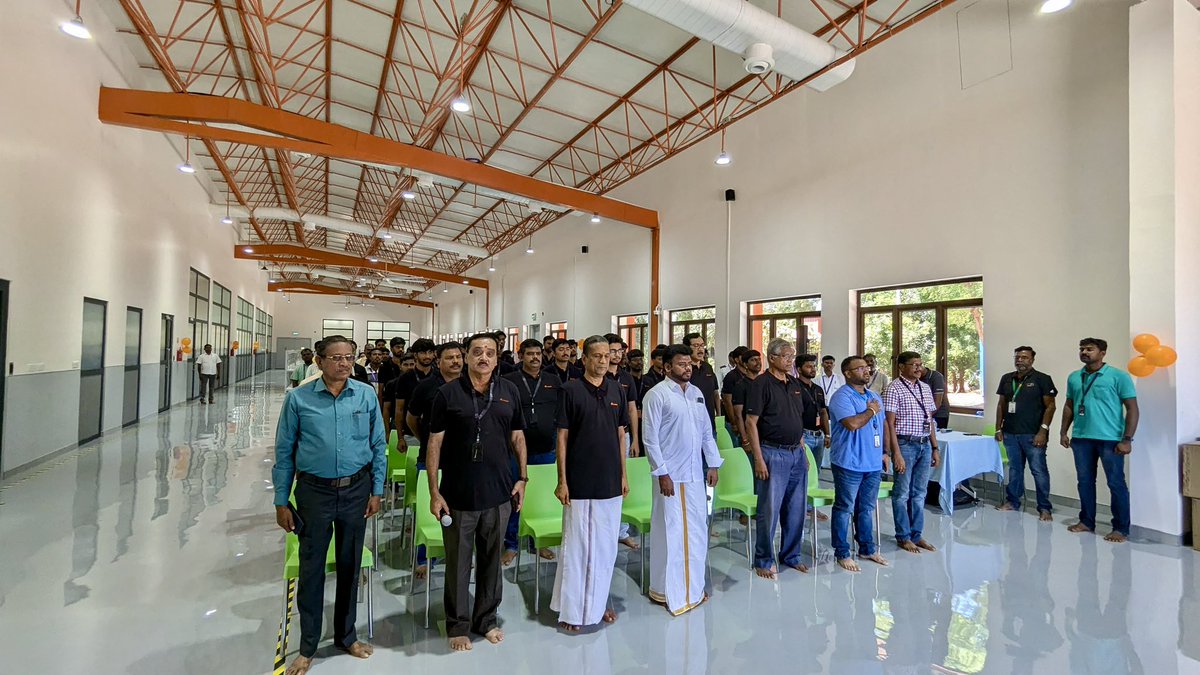 svembu's tweet photo. Yesterday we opened our first dedicated factory, to assemble our Karuvi line of power tools. The factory is in a small village called Mathapuram in Tenkasi district, close to the Zoho office in Mathalamparai village.

We have trained a group of about 15 talented young people drawn from surrounding villages to work in the factory.

Small beginning for a big dream in rural manufacturing 🙏