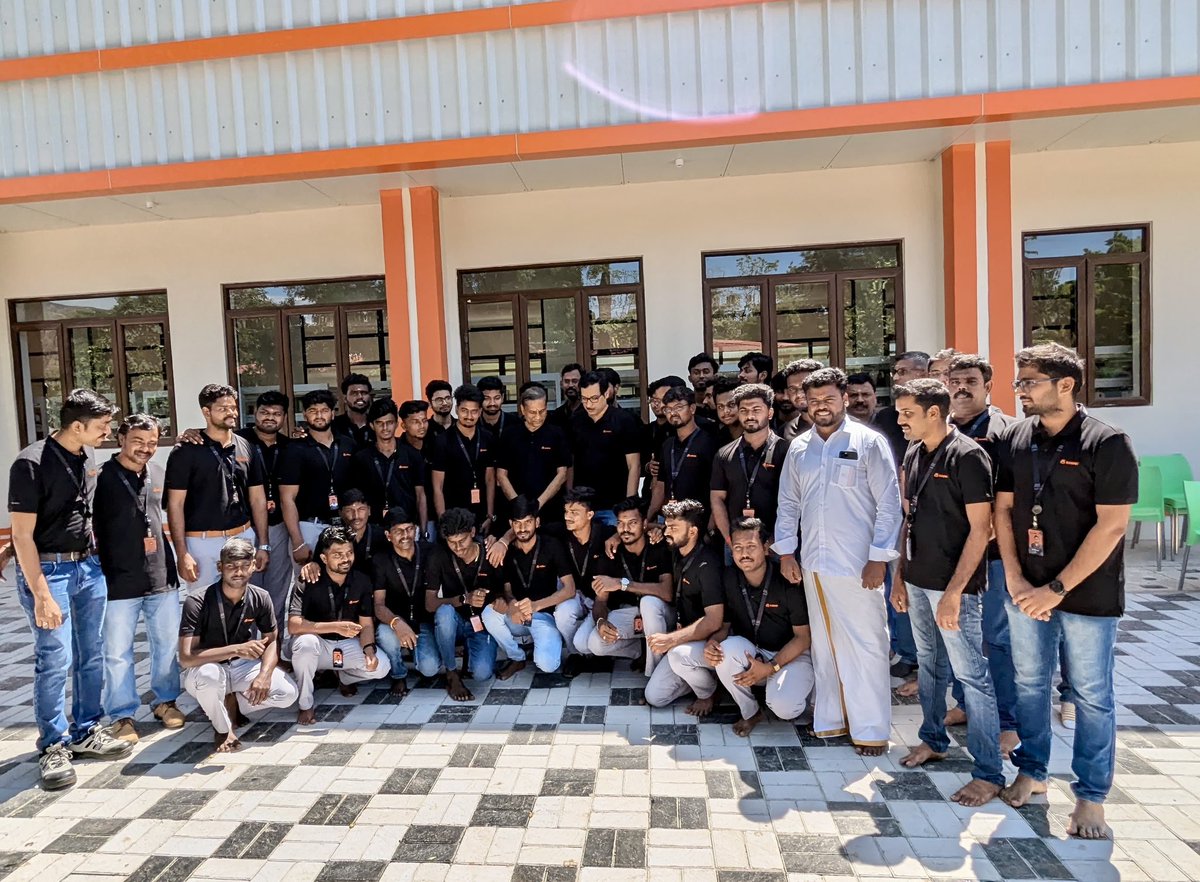 Yesterday we opened our first dedicated factory, to assemble our Karuvi line of power tools. The factory is in a small village called Mathapuram in Tenkasi district, close to the Zoho office in Mathalamparai village.

We have trained a group of about 15 talented young people