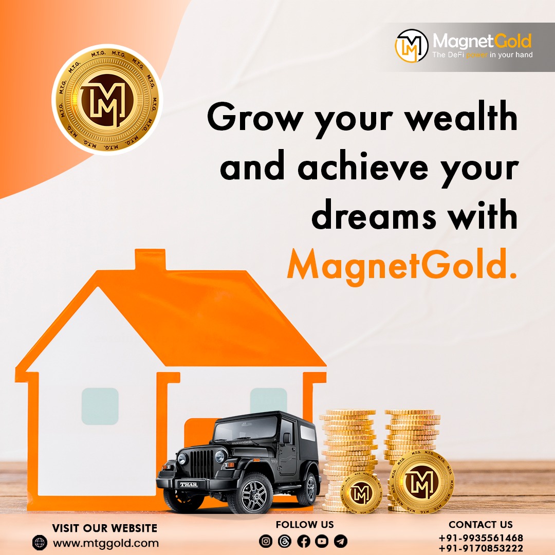 YMagnetgold's tweet photo. Grow your wealth and achieve your Dreams with MagnetGold๐ซ๐ชโจ
.
#MagnetGold #mtggold #mtg #magnetgoldmagic #tradingcrypto #cryptoinvestment #buycrypto #earnwithtrading #cryptoassets
.
This page doesn't give financial advice. Always do your own research before investing. https://t.co/maHAkA4zeP