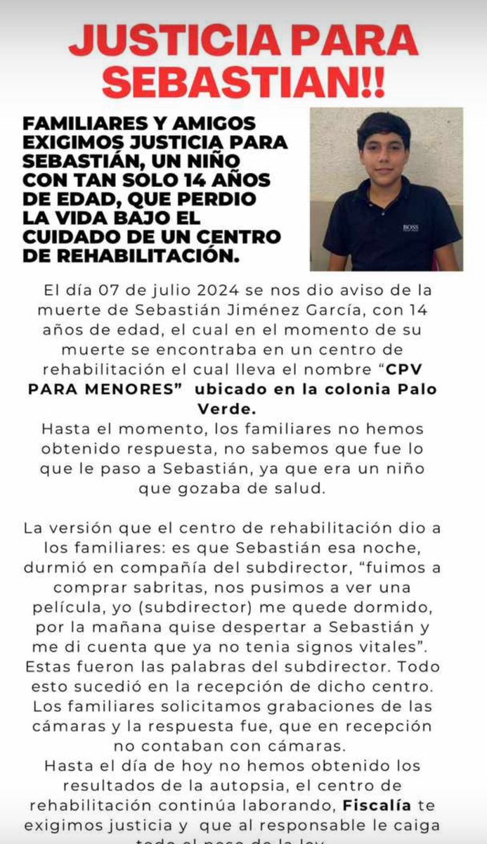 paussbv's tweet photo. #JUSTICIAPARASEBASTIAN @fgjesonora https://t.co/OtQKu0gbR4
