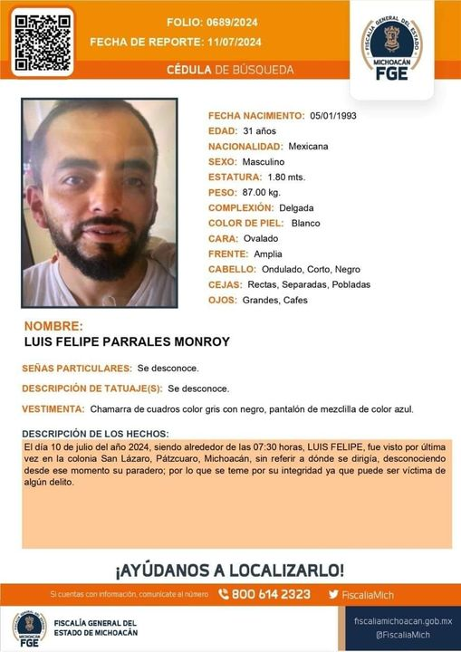 Por favor, les encargo su apoyo compartiendo o informando. Es alguien muy cercano a mi familia.