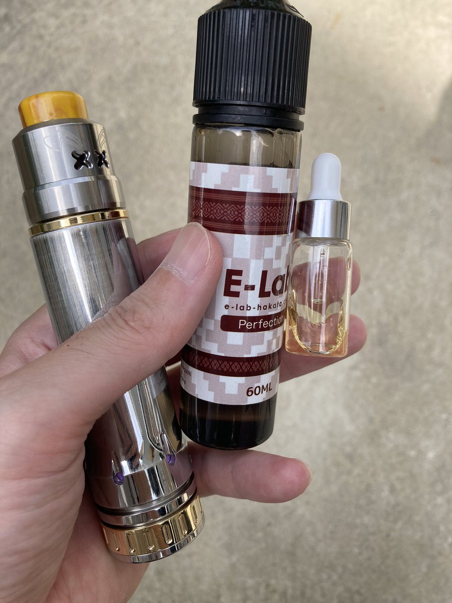 thevapest's tweet image. では本日も走ってきます🚴‍♀️

#vapecommunity 
#ELAB
#HILIQ x自家製チンキ
