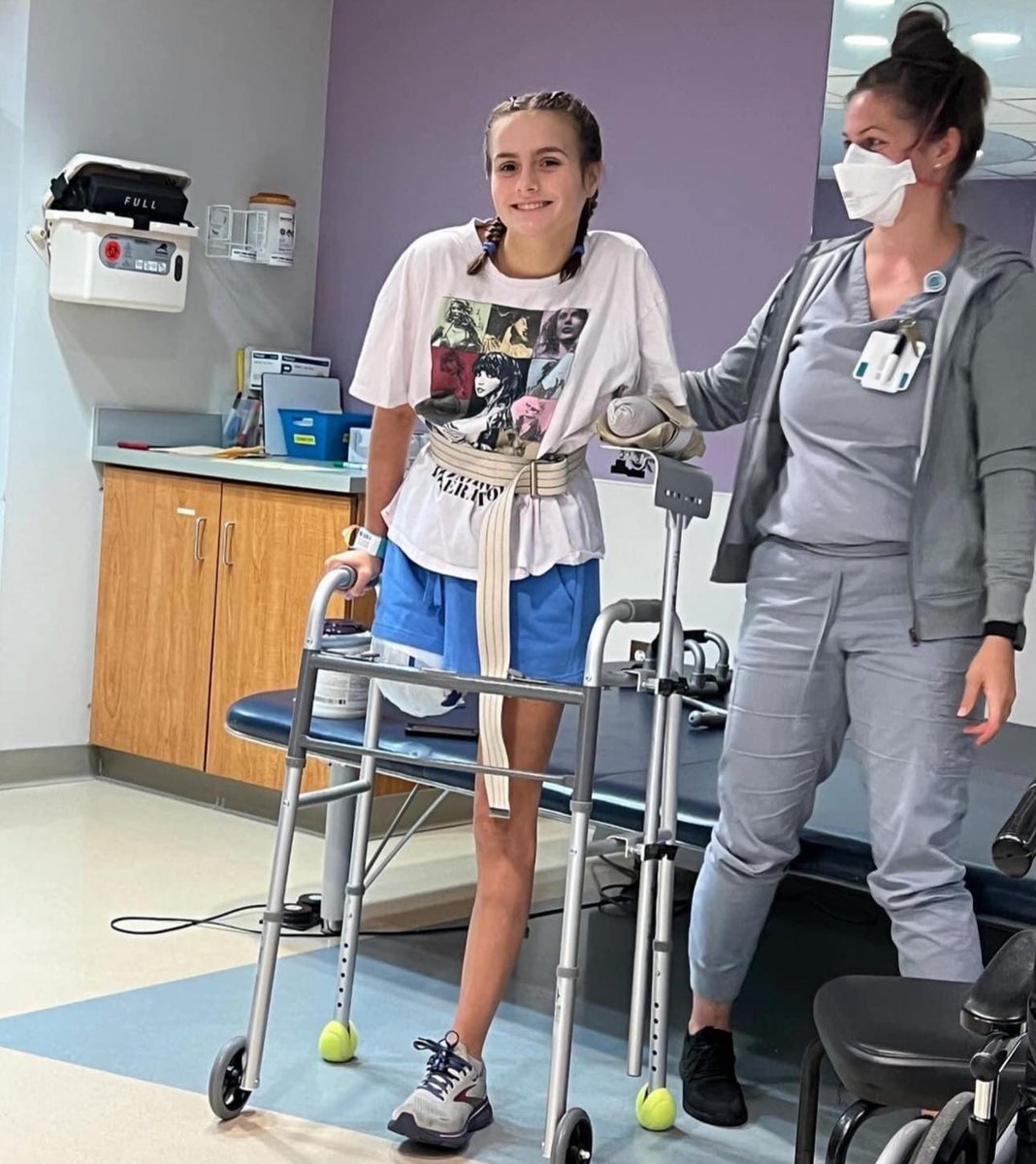 Look who got a brand new walker exactly 5 weeks after losing her left hand and right leg in a shark attack?

Please offer your best to 15-year-old Lulu Gribbin, who continues to show the world what grit and drive are all about!

#Proudofyoululu 

📸 Lulug.strong on IG