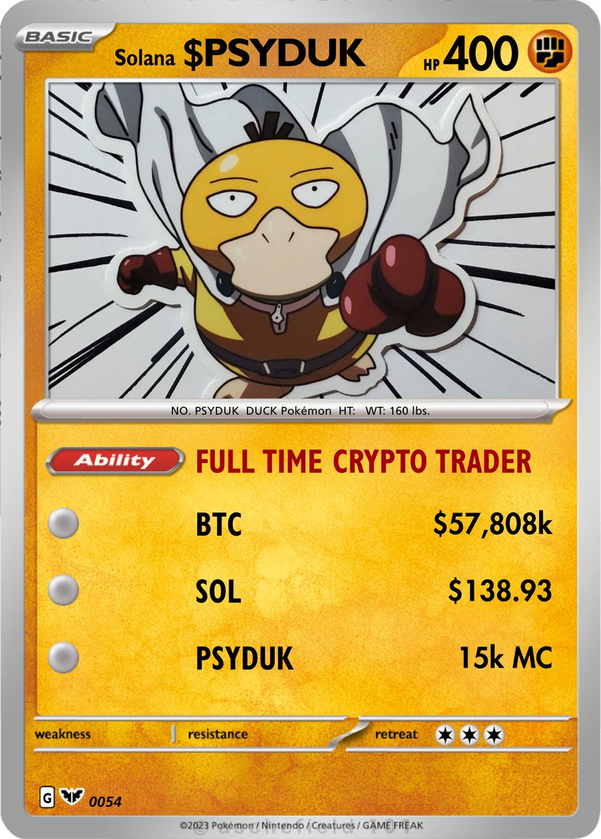psyduk_'s tweet image. I hope you're buying memecoins! I hope you're also into Pokemon as well ! $PSYDUK