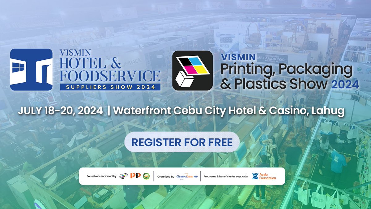IloiloUpdates's tweet photo. Whether you’re a #hotelier, a #businessowner aiming to revamp your space, or an #entrepreneur looking for the latest #printing and #packaging technology, this biggest #VisMin trade show is for you. https://t.co/x5rylswwED https://t.co/oeHPf70uzX