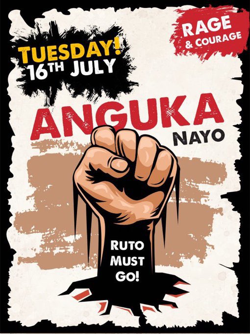 Tuesday is the mother of all protests.
#RutoMustGo