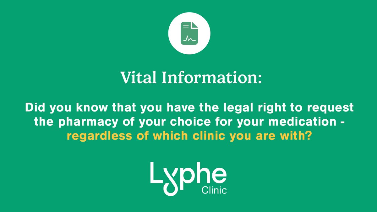 Vital Information - You have the legal right to choose any pharmacy for your medication, no matter which clinic you're with. 🌿If your clinic’s pharmacy doesn’t have what you need, any qualified pharmacy can fulfil your prescription.

#freedomofchoice #affordablehealthcare #vital
