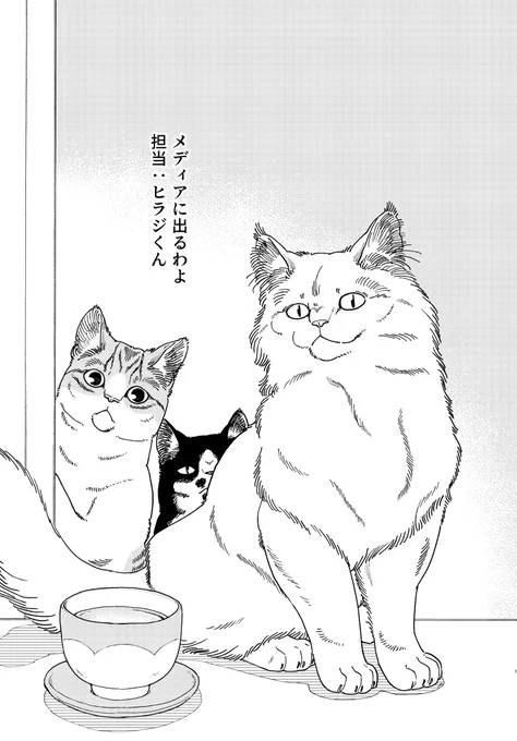 「ねこレンタルサービス」
メディアに出るわよ 担当:ヒラジくん
まとめ(1/2)
 #漫画が読めるハッシュタグ 