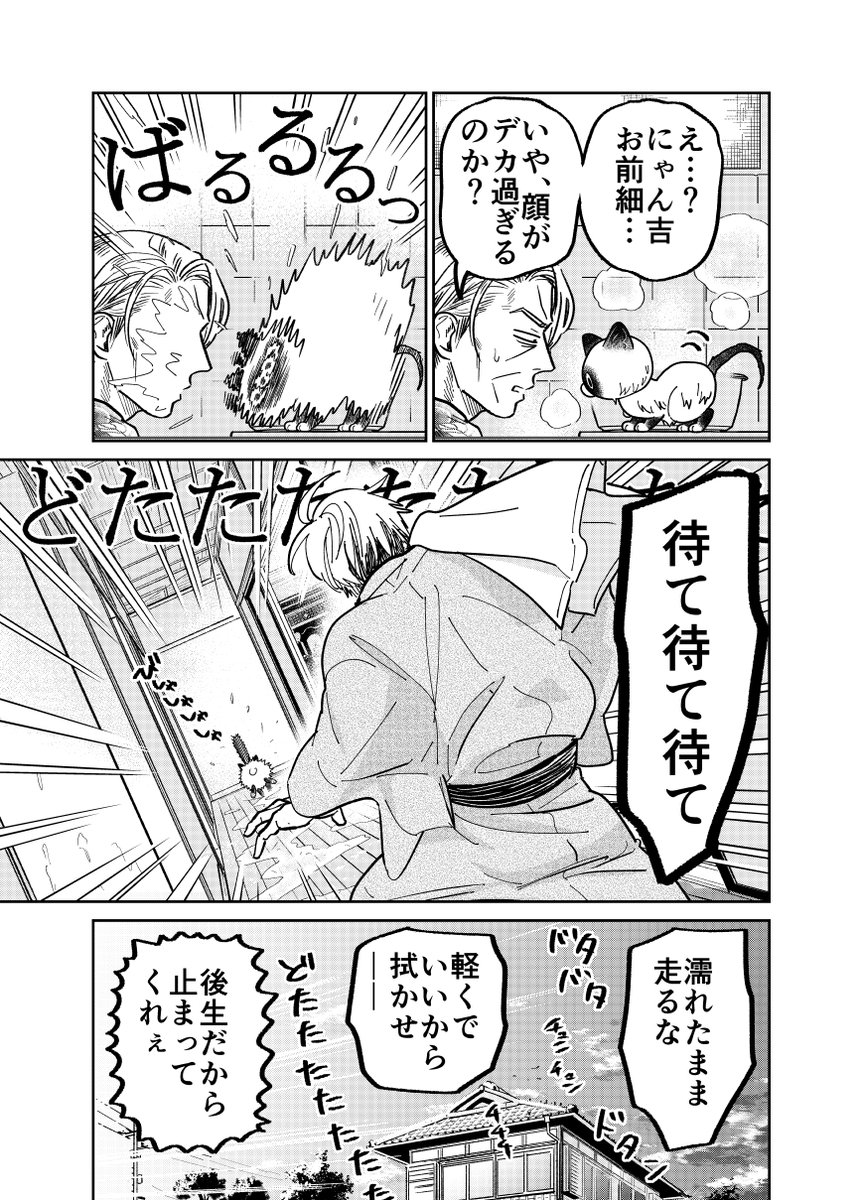 野良猫にお風呂場をカチ込まれた元極道の話。

(3/4)

#漫画が読めるハッシュタグ
#猫にカチ込まれる暮らし 