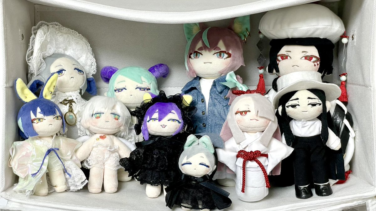 「小こい死神くんぬい出来た〜 小ささに挑戦した #自作ぬい #創作」|宵のイラスト