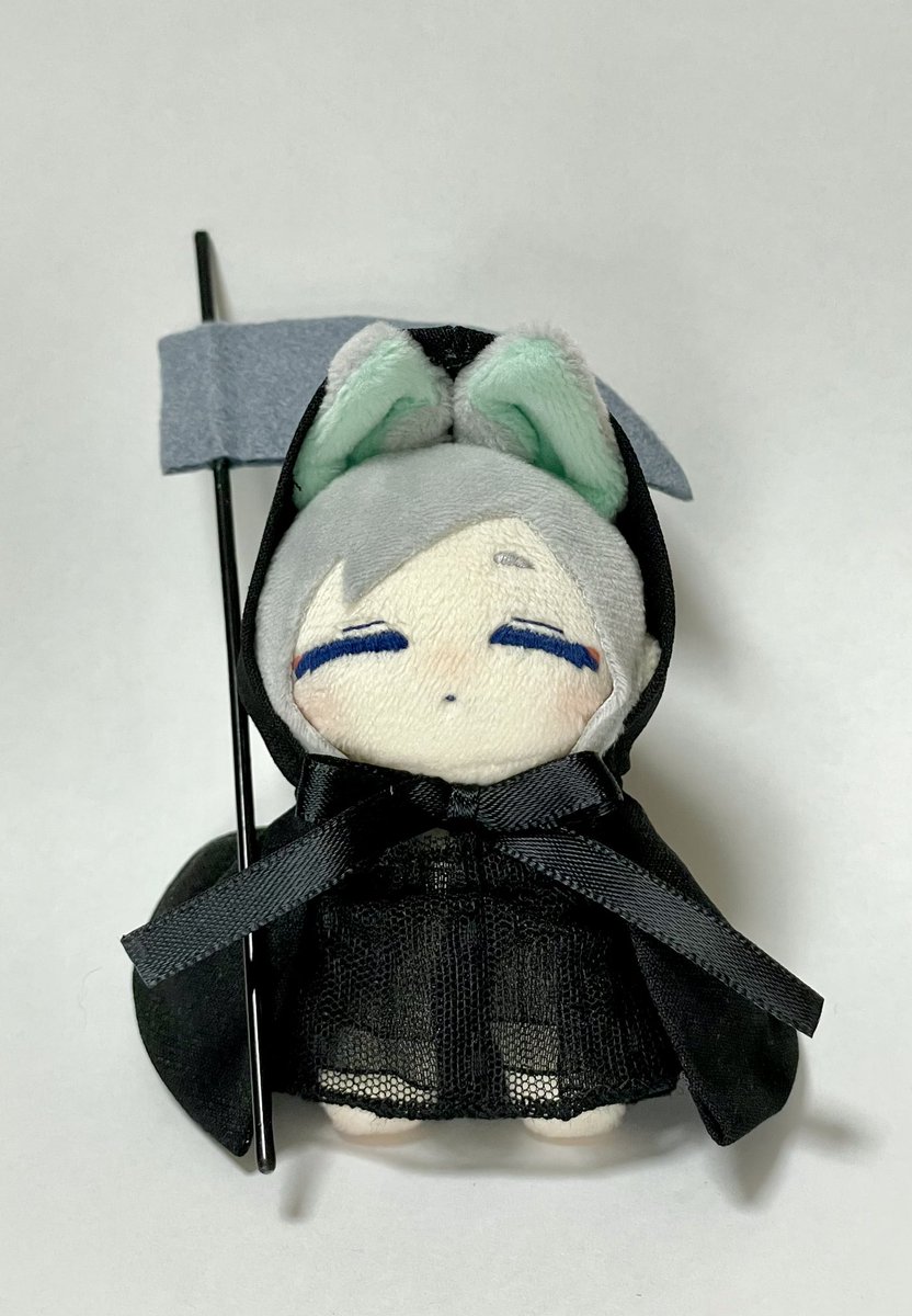 「小こい死神くんぬい出来た〜 小ささに挑戦した #自作ぬい #創作」|宵のイラスト