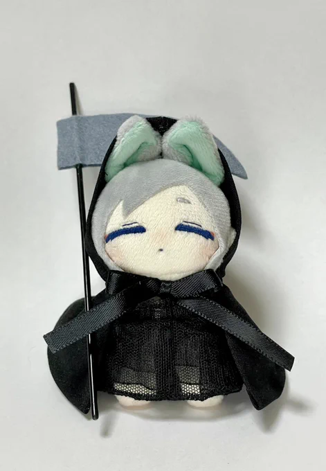 小こい死神くんぬい出来た〜 小ささに挑戦した #自作ぬい #創作