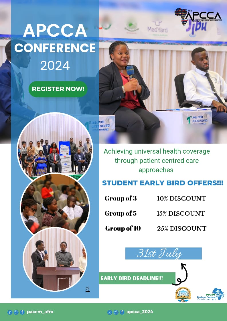 📢 **APCCA Conference Alert!** 

Don't miss out on the upcoming APCCA Conference from 8th-10th November 2024! 

- Group of 3: 10% off - Pay only Ksh 5,400
- Group of 5: 15% off - Pay only Ksh 8,500
- Group of 10: 25% off - Pay only Ksh 15,000

#APCCA conference.