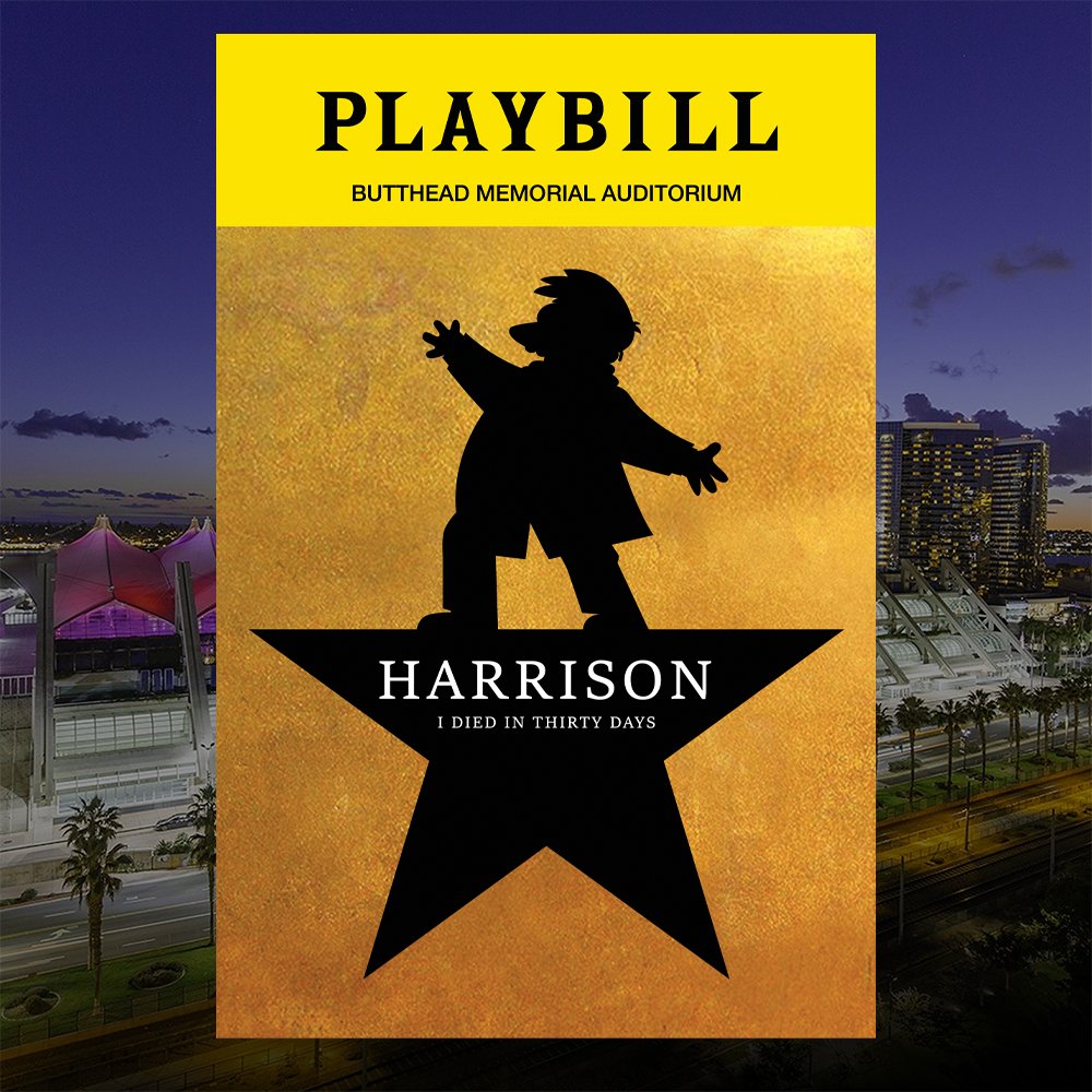 therealmatthebb's tweet photo. Next up for #SDCC is the first of five new Simpsons Playbills - Harrison! 
Stop by table F-05 to check out the Playbill to the musical featuring the Whig's Van Buren-beating, cold-catching hero of Tippecanoe!
#thesimpsons #williamhenryharrison #hamilton #playbill https://t.co/cvwwvZhZ6F