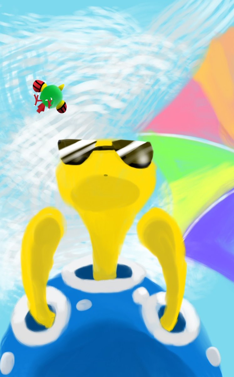 WaddlingWeedle's tweet photo. POV: You're a beach towel under my Shiny Shuckle 🏖 #pokemonart https://t.co/DCyebvlPWk