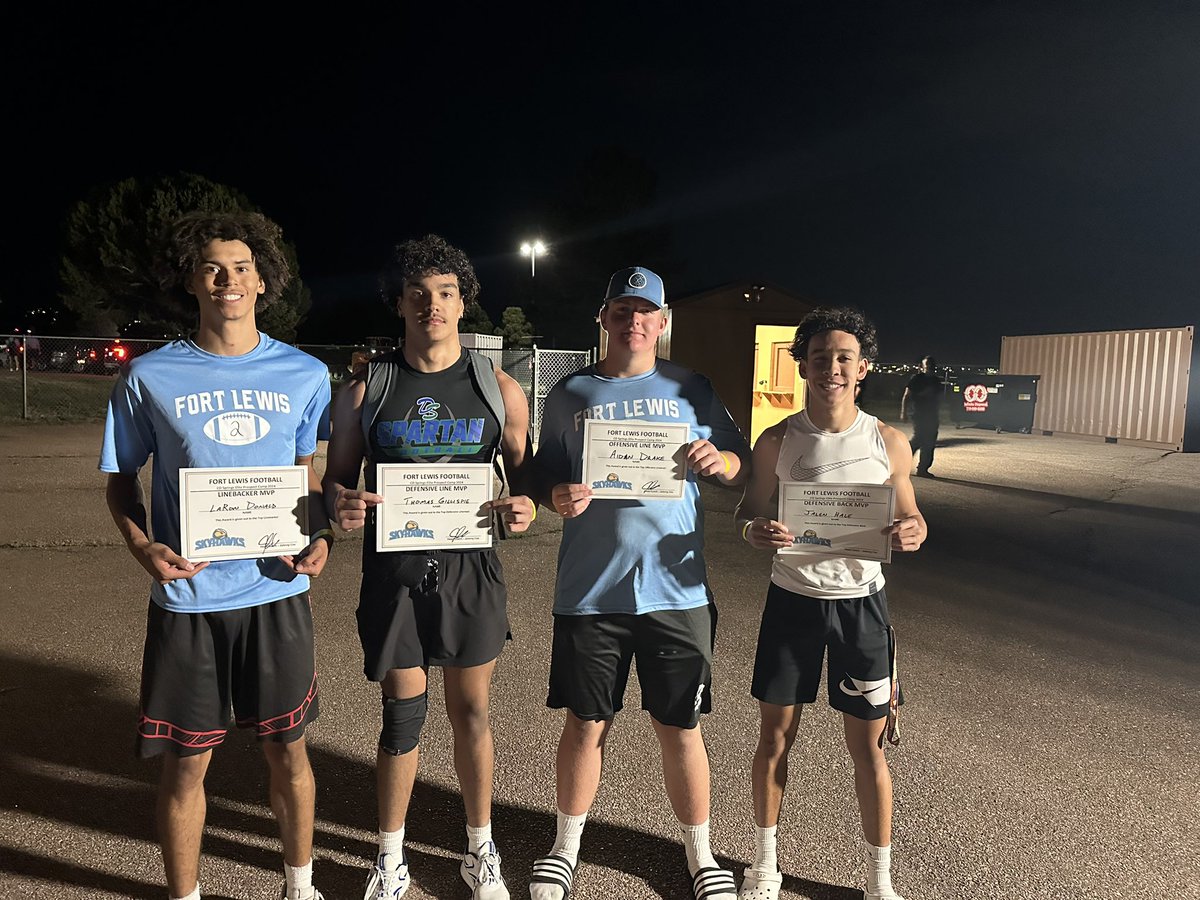 LaRon Donald (@laron1023) on Twitter photo I had a great experience at the Fort Lewis Football Camp tonight and even earned Linebacker MVP! Thank you to all the coaches for making me better and giving me exposure to the next level of football. <a href="/FLCCoach_Cox/">Johnny Cox</a> <a href="/Coach_SBrown/">Spencer Brown</a> <a href="/GrindeScot76154/">Scott Grinde</a> <a href="/FLCCoach_Grinde/">John Grinde</a> <a href="/TheCoach7Bible/">Jordan Bible</a> I had a great experience at the Fort Lewis Football Camp tonight and even earned Linebacker MVP! Thank you to all the coaches for making me better and giving me exposure to the next level of football. <a href="/FLCCoach_Cox/">Johnny Cox</a> <a href="/Coach_SBrown/">Spencer Brown</a> <a href="/GrindeScot76154/">Scott Grinde</a> <a href="/FLCCoach_Grinde/">John Grinde</a> <a href="/TheCoach7Bible/">Jordan Bible</a>