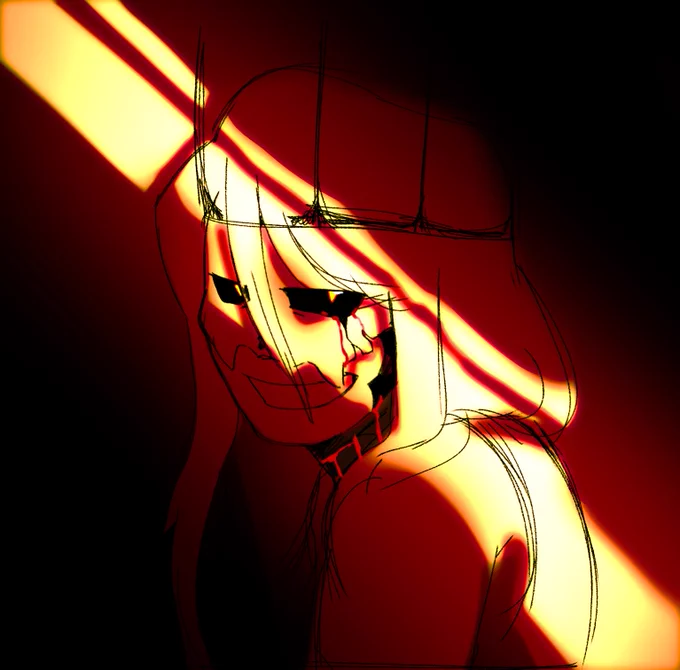 // Eye strain in the first picturei am obsessed with a stupid ass skeleton 