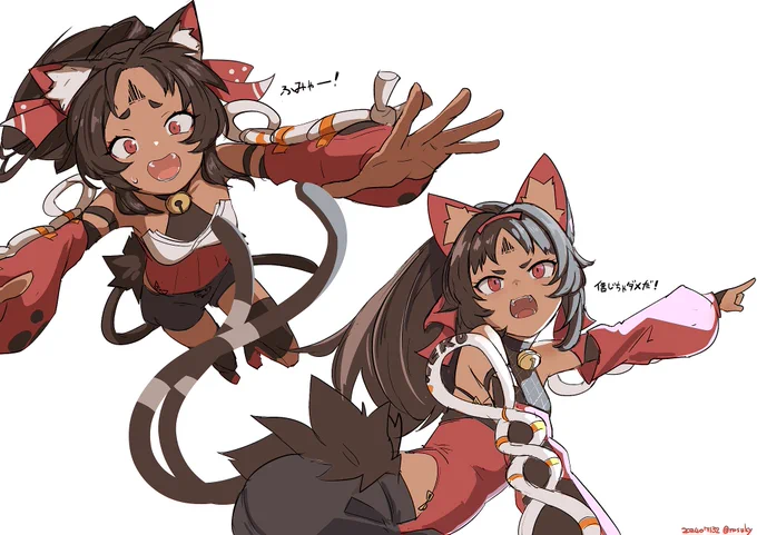 猫又ちゃんかわよじゃない????  キャラをつかむために模写らくがき～