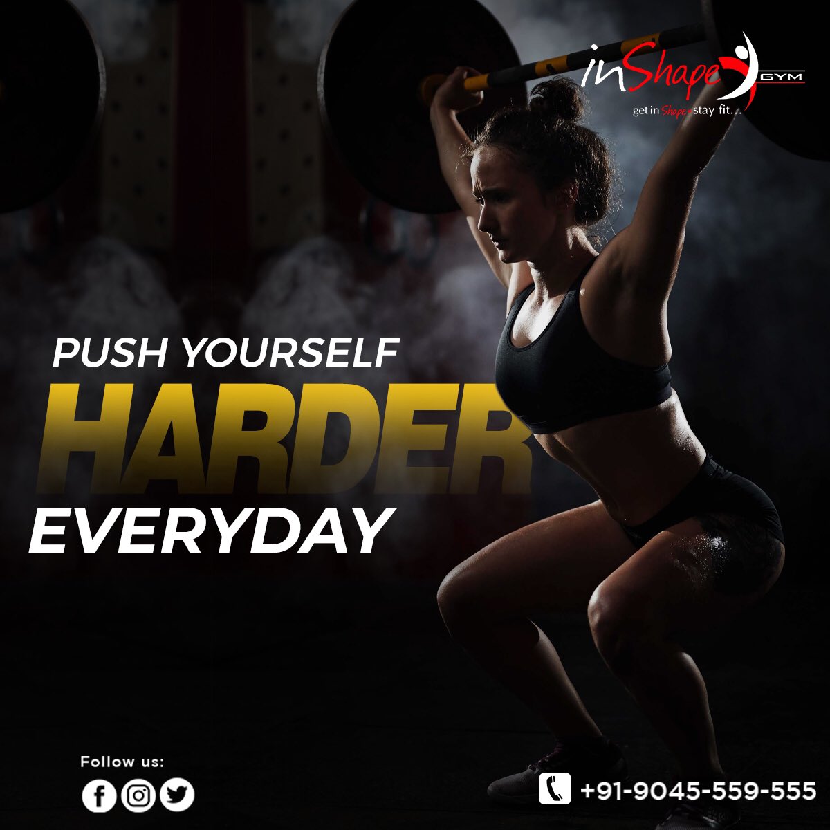 GymInshape's tweet photo. PUSH YOURSELF HARDER EVERY DAY at InShape Gym! 💪🏋️‍♂️ Join us and transform your fitness journey. Start today!

📞 Call us at +91-9045-559-555
📍: Basement Sharda 
Plaza , Delhi Road (near sharda palace) Meerut

#InShapeGym #PushHarder #FitnessGoals #WorkoutMotivation #GetFit https://t.co/oPHJ7AV6pb