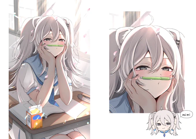 新刊「ししろんのすきなところ。」こんな感じの愛多めのイラスト本となっております通販も予定しますので夏コミ参加できない方も、よろしくお願いいたします 