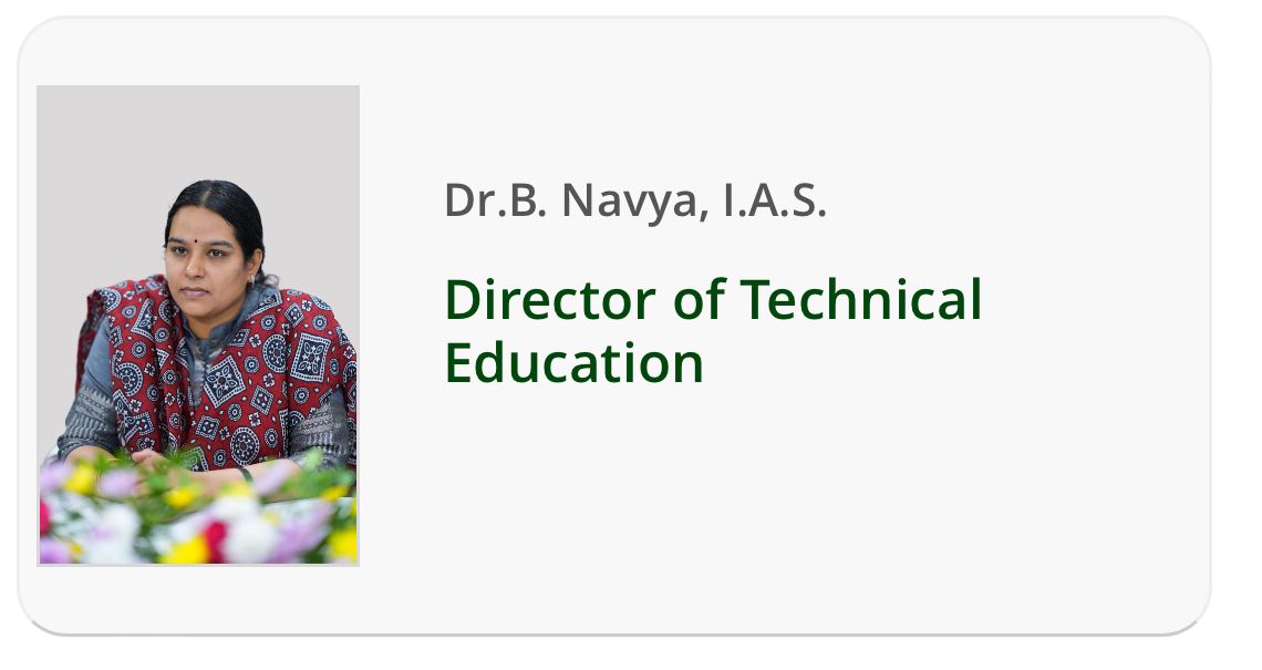 ApDiplomaUnion's tweet photo. Congratulations to Dr.B.Navya(I.A.S) on her appointment as Director, Technical Education AP(SBTET)! Wishing her all the best in addressing long-standing diploma student issues &amp; implementing Telangana GO in AP. Amazing tenure ahead! #DrBNavya  #Justicefordiplomastudents https://t.co/wUF6mwNilc