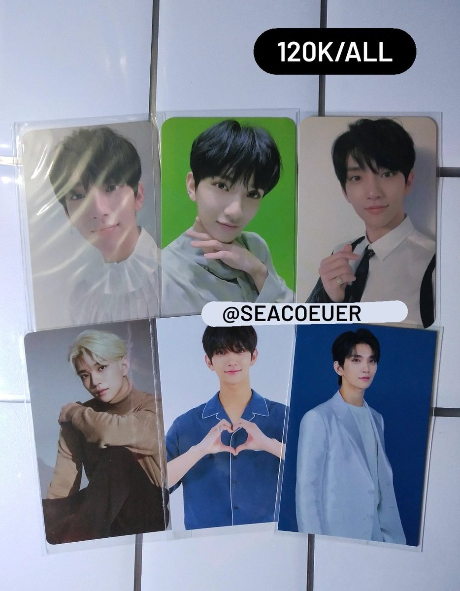 want to sell / wts photocard seventeen
[ rts are appreciated ]

> price included safe packing!
> dom medan, bisa 🍊 
> booked event? dp dulu yaah! 
> all in good condition, detail?dm!

t. lfb svt poca an ode hope ver wonwoo joshua woozi joshua dokyeom beret the8 hao tc ymmd
