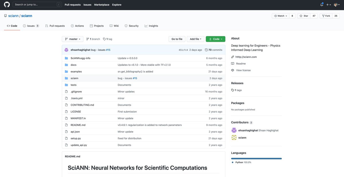 gp_pulipaka's tweet photo. SciANN #Keras / #TensoFlow Wrapper. #BigData #Analytics #DataScience #AI #MachineLearning #IoT #IIoT #PyTorch #Python #RStats #TensorFlow #Java #JavaScript #ReactJS #CloudComputing #Serverless #DataScientist #Linux #Programming #Coding #100DaysofCode
https://t.co/FL3DS7r1uL https://t.co/G5KWDAd5I2