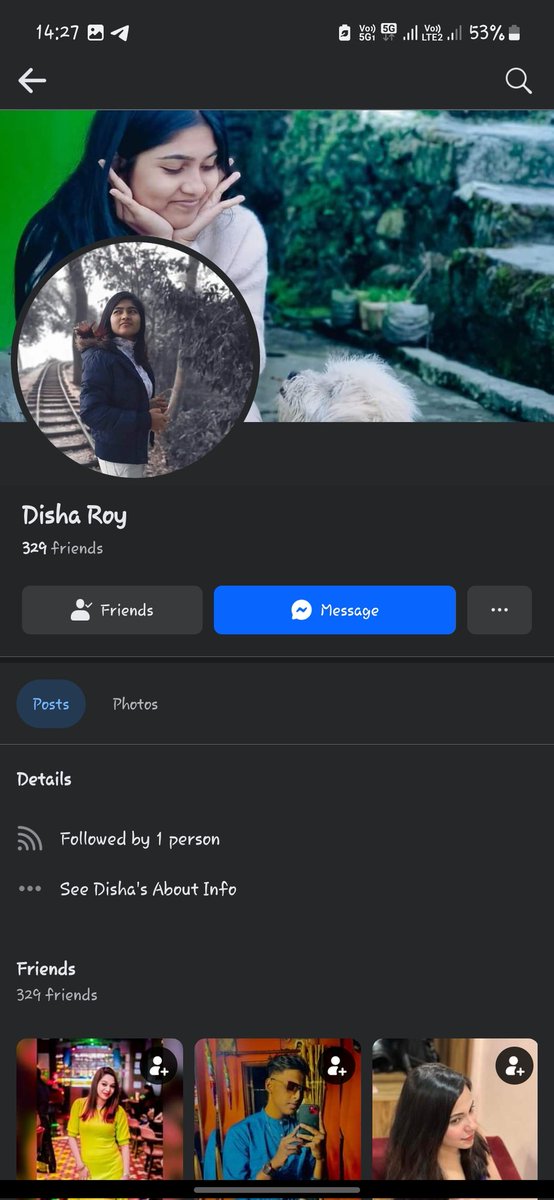GabbarVai's tweet photo. Dear @facebook someone called Disha Roy created a face book account with my friend's name called Shreyasi Bag and keep posting her photos on profile,cover photo and stories. We report that profile but @facebook Did nothing about this. I am providing fake I'd's screenshots. https://t.co/zZsSQ1UVTj