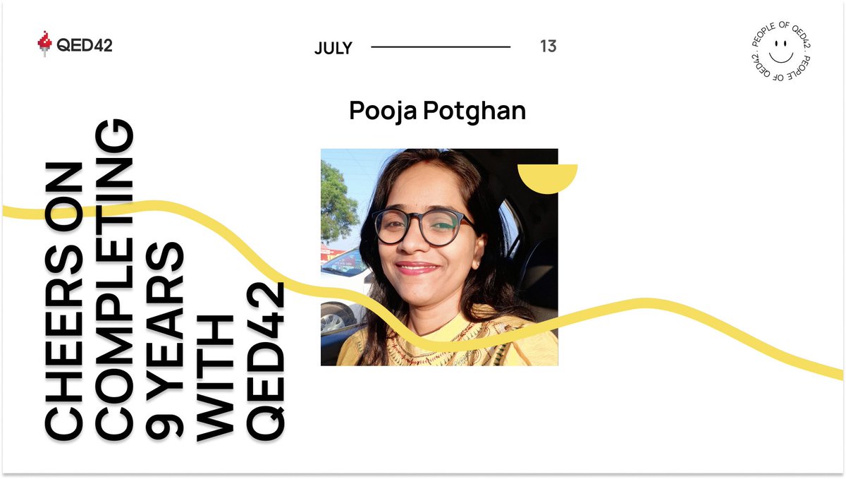 9 years at <a href="/qed42/">QED42</a> today! 
It’s been an amazing journey of growth and learning.
Last year being particularly standout due to learning filled exciting projects, new opportunities and the unwavering support from my team.
Thank you all who have been involved in this journey. 🙌😊