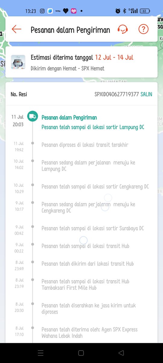 AtrisSimarmata's tweet photo. @ShopeeID @ShopeeCare tolong ini dicek kenapa paket gak gerak2 ya 😏😏  udah 2 hari loh https://t.co/7B9XOjQkYS