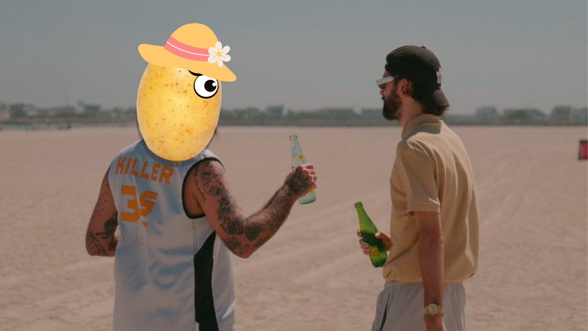 Potatisol's tweet photo. At Beach With @SolJakey , discussing what to Ride Next 🥔

- Drop ur $Sol Add.
- Spread a word for #Potati 
- like, RT &amp; Follow

#Solana #SolanaMemeCoins https://t.co/eHseWChFX8